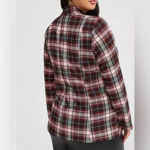 Torrid Plaid Blazer Vintage inspired, Punk, Grunge, Y2K, And trendy 3X NWT - Picture 3 of 13